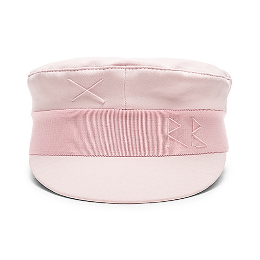 Ruslan bagsinsky baby pink baker boy cap